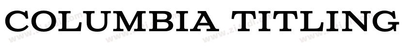 Columbia titling sta字体转换